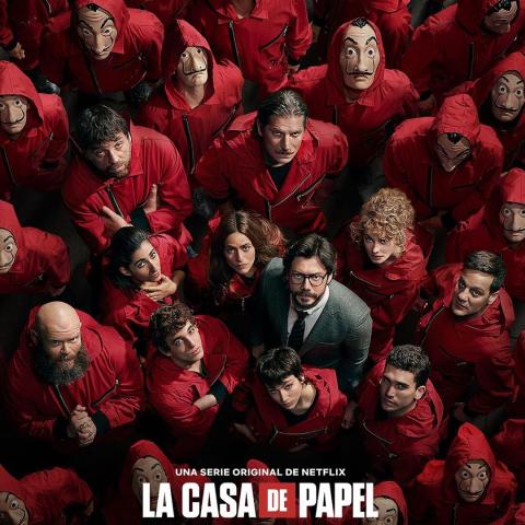 بوستر مسلسل La Casa de Papel - انستغرام @lacasadepapel