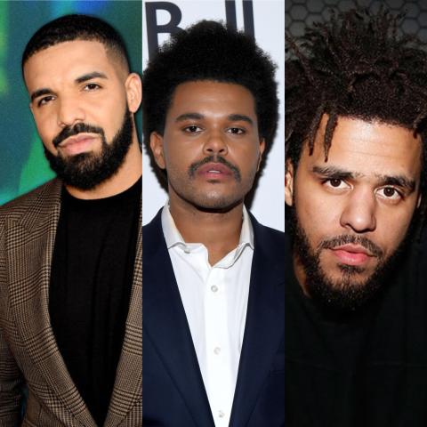 دريك، The Weeknd وJ.cole