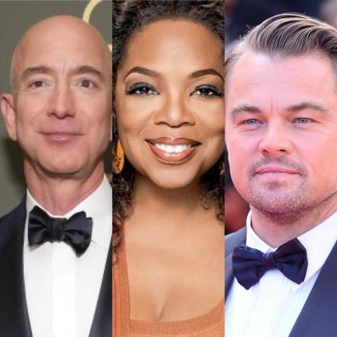 ليوناردو دي كابريو، أوبرا وينفري وجيف بيزوس