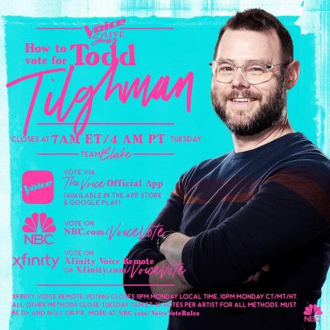 تود تيلغمان  الفائز بلقب &quot;ذا فويس&quot; 2020 - انستغرام @todd_tilghman