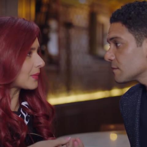 نيللي كريم و آسر ياسين في ب١٠٠ وش