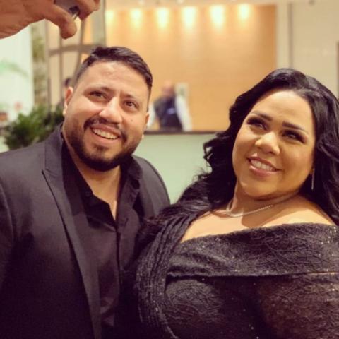 شيماء سيف و زوجها كارتر