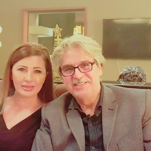 عباس النوري وزوجته عنود الخالد - انستغرام @abbasalnouri