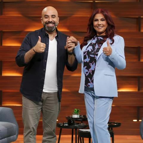 صباح الجزائري وهشام حداد - صورة من إنستغرام @hichamhaddadz