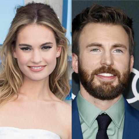 كريس إيفانس وليلي جايمس