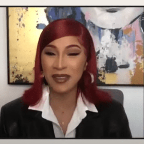 صورة من مقابلة حوار بين كاردي بي وجو بايدن