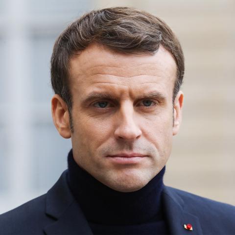 الرئيس الفرنسي ايمانويل ماكرون