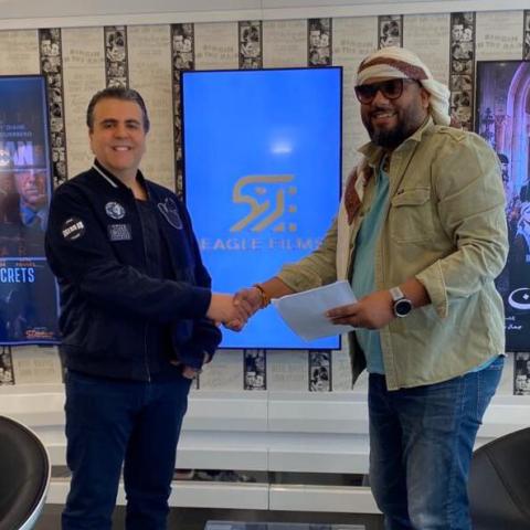 المنتج جمال سنان مع المخرج علي العلي