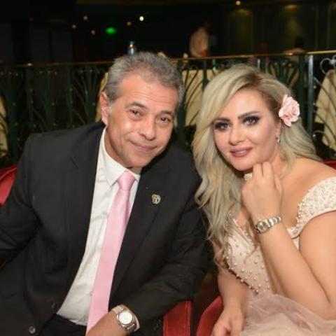توفيق عكاشة وزوجته حياة الدرديري