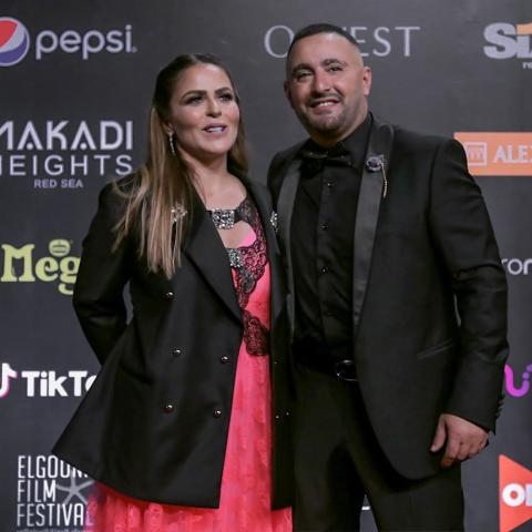 أحمد السقا ومهى الصغير من مهرجان الجونة السينمائي