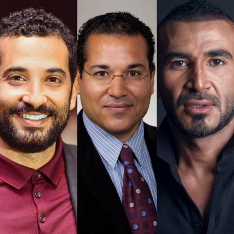 الإخوة: عمرو سعد وأحمد سعد والدكتور سامح علي سعد