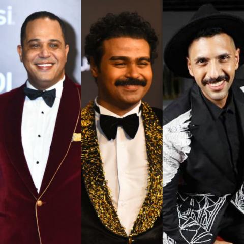 أبطال مسلسل  بـ100 وش على السجادة الحمراء