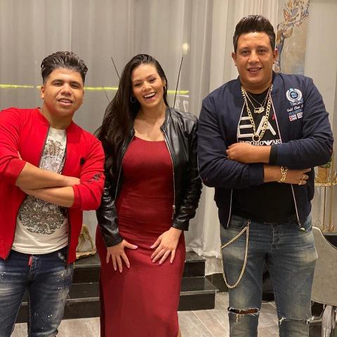 عمر كمال مع حمو بيكا والراقصة لورديانا