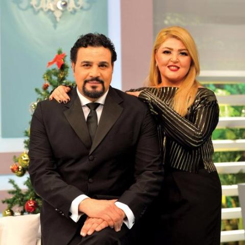 مها احمد مع زوجها احمد كامل