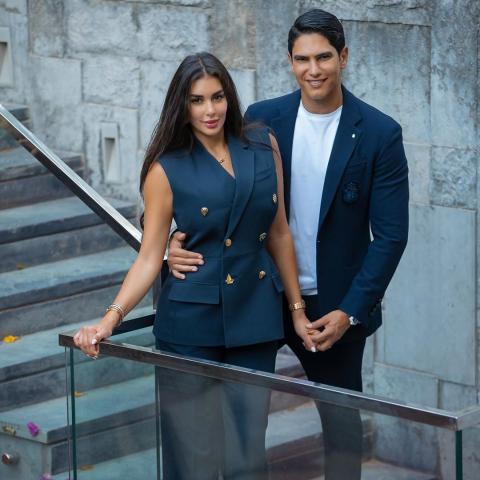 ياسمين صبري مع زوجها أحمد أبوهشيمة