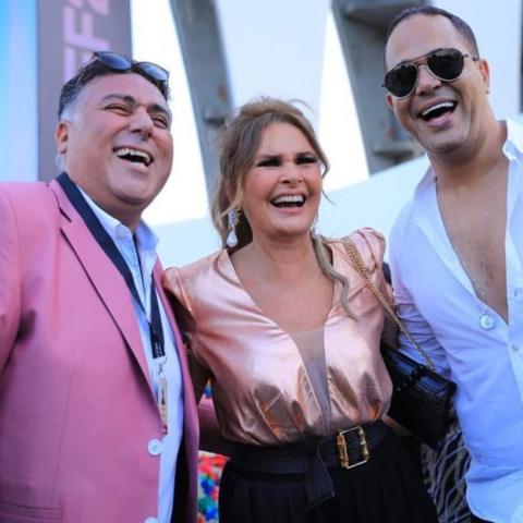 يسرى من الحفل الخاص لإعلان التعاقد على مسلسلها  الجديد