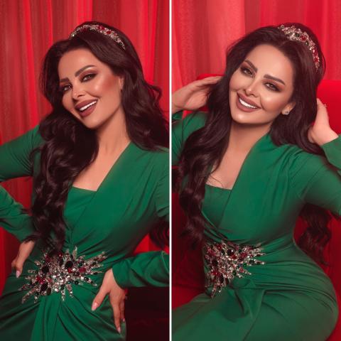 ديانا كرزون تتألق بالأخضر  في آخر جلسة تصوير لها من المصور حسن فرحات 