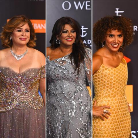 اطلالات نجوم السجادة الحمراء في مهرجان الجونة السينمائي ​