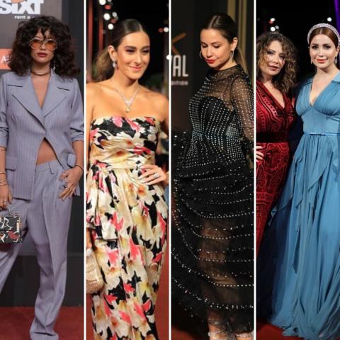 نجوم السجادة الحمراء في اليوم الثاني لمهرجان الجونة