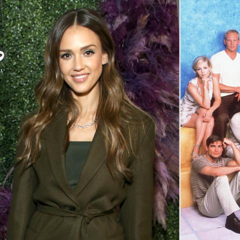 جيسيكا ألبا مع نجوم Beverly Hills, 90210