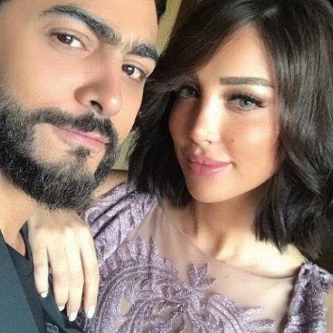 تامر حسني وبسمة بوسيل