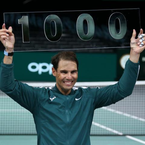 رافاييل نادال يدخل نادي الفائزين بألف مباراة