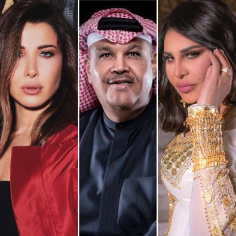 النجوم يحتفلون باليوم الوطني العماني