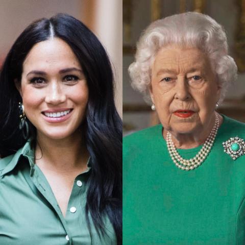 الملكة إليزابيث وميغان ماركل