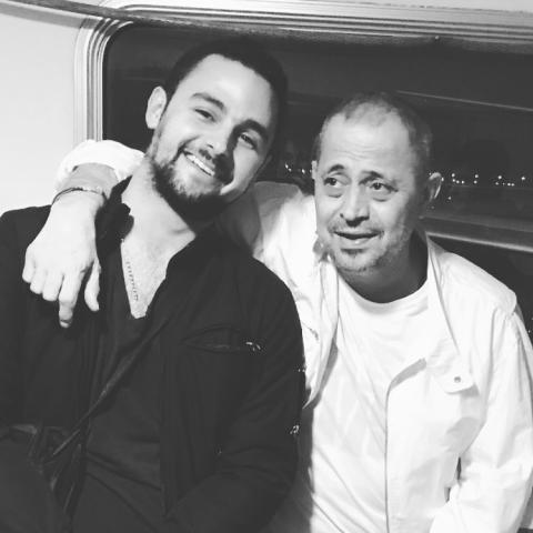 جورج وسوف مع إبنه جورج جونيور