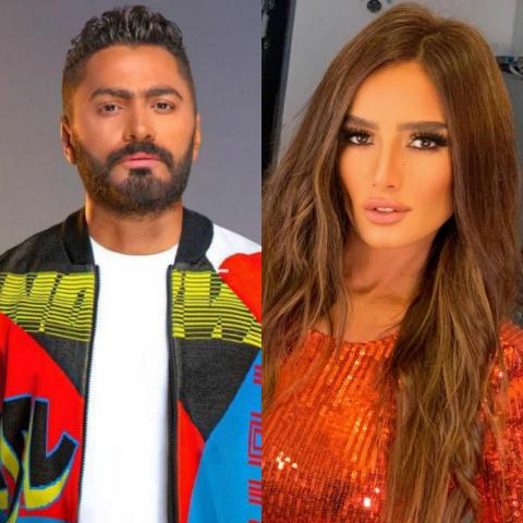 زينة وتامر حسني