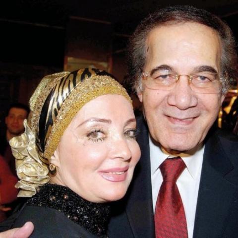 شهيرة مع زوجها الراحل محمود ياسين