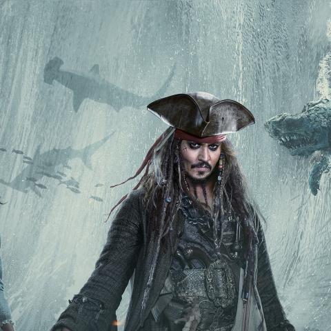 جوني ديب بدور &quot;الكابتن جاك سبارو&quot; في Pirates of the Caribbean