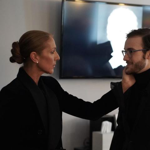 سيلين ديون وابنها رينيه تشارلز - انستغرام @celinedion