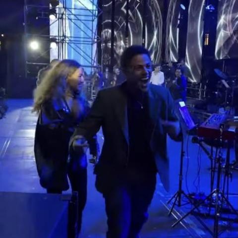 أولاد عمرو دياب مفاجأة حفله في دبي