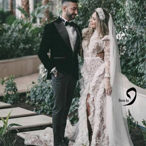 نادر حمدي يحتفل بزفافه على سارة حسني بحضور النجوم