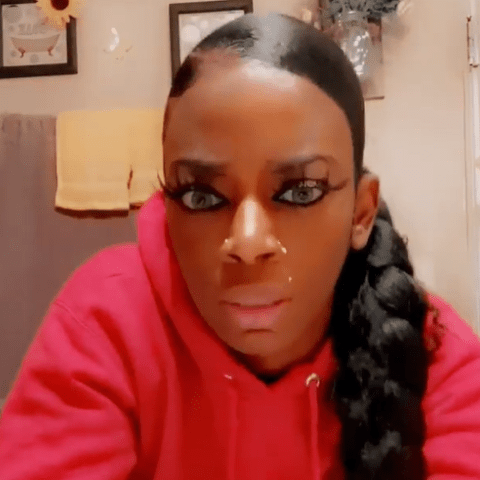 صورة تيسيكا براون من الفيديو الذي شاركته على انستغرام @im_d_ollady