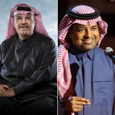 راشد الماجد ونبيل شعيل-صورة معدلة من انستغرام