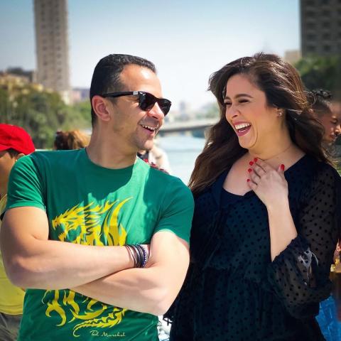 ياسمين عبد العزيز ومصطفى فكري