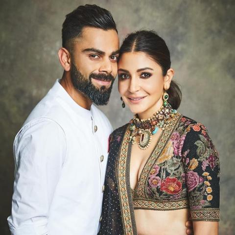 أنوشكا شارما وفيرات كوهلي-صورة من انستغرام