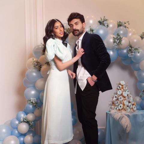 عقيل الرئيسي وفرح الهادي-صورة من انستغرام