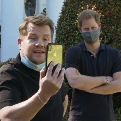 جيمس وهاري أثناء اللقاء