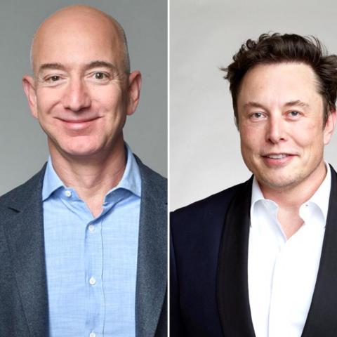 جيف بيزوس وإيلون ماسك