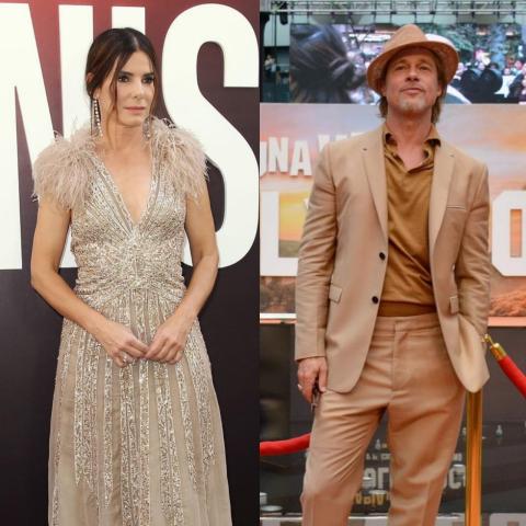 صور براد بيت وساندرا بولوك من انستغرام فيلمي @oceans8movie وانستغرام onceinhollywood