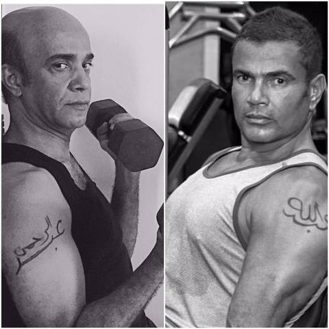 سليمان عيد وعمرو دياب-صورة من انستغرام