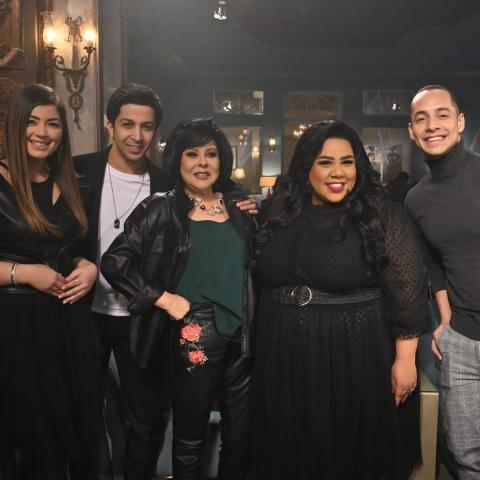 شيماء سيف وعمرو وهبة وإسعاد يونس وليلى زاهر وهشام جمال