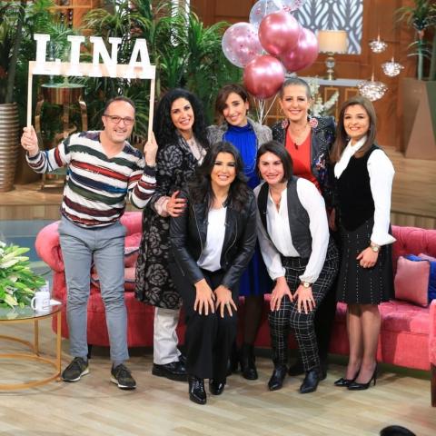 لينا شاكر وأصحابها خلال حلقة معكم منى الشاذلي