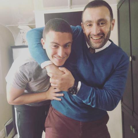 أحمد السقا ونجله ياسين