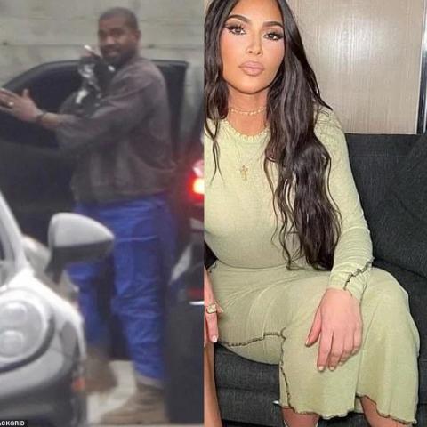 كيم بدون الخاتم و كانيه مازال يرتدي خاتم الزواج