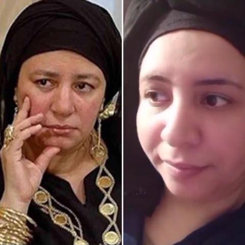 مي العبد وعبلة كامل-صورة من السوشيال ميديا