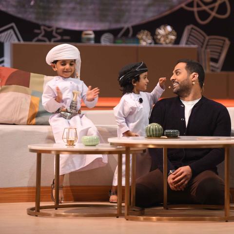 ياسر القحطاني مع سعود وزكي من برنامج &quot;نجوم صغار&quot;